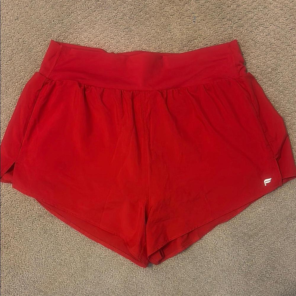 Fabletics Women's Red Athletic Shorts